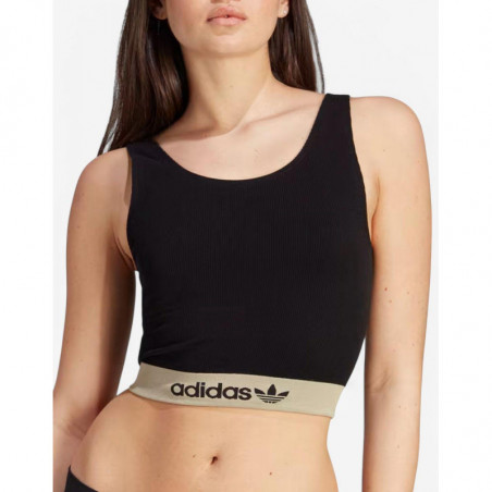 ADIDAS Originals Ribbed Modern Flex Brami Underwear Black ADIDAS Originals Ribbed Modern Flex Brami Underwear Black