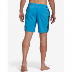 ADIDAS Classic-Length 3-Stripes Swim Shorts Blue