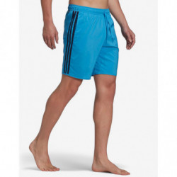 ADIDAS Classic-Length 3-Stripes Swim Shorts Blue