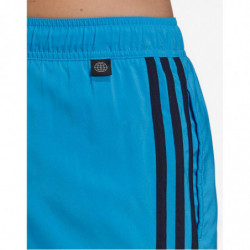 ADIDAS Classic-Length 3-Stripes Swim Shorts Blue