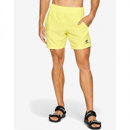 ADIDAS Adicolor Essentials Trefoil Swim Shorts Yellow ADIDAS Adicolor Essentials Trefoil Swim Shorts Yellow
