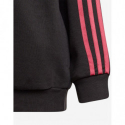 ADIDAS Graphic Print Crew Sweatshirt Black/Pink
