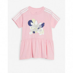 ADIDAS Originals Flower Print Dress And Tights Set Pink/Multi