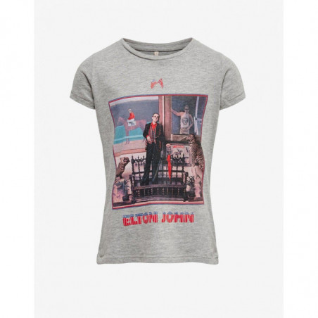 ONLY x Elton John Printed Tee Grey ONLY x Elton John Printed Tee Grey