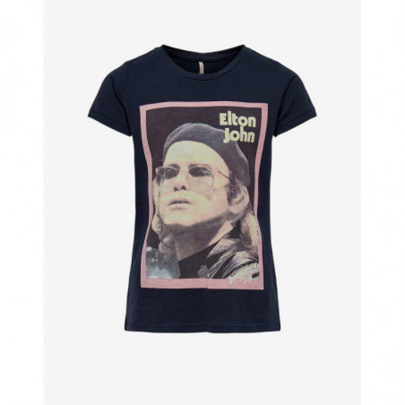 ONLY x Elton John Printed Tee Navy ONLY x Elton John Printed Tee Navy