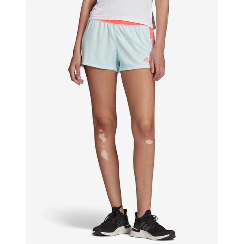 ADIDAS Pacer Colorblock Shorts Light Green