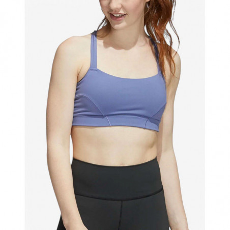 ADIDAS Light-Support Yoga Bra Purple ADIDAS Light-Support Yoga Bra Purple