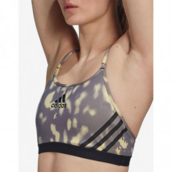 ADIDAS Aeroreact Light-Support Hyperglam Printed Bra Multi