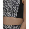ADIDAS x Farm Rio Aeroready 3-Stripes Print Sports Crop Top Black
