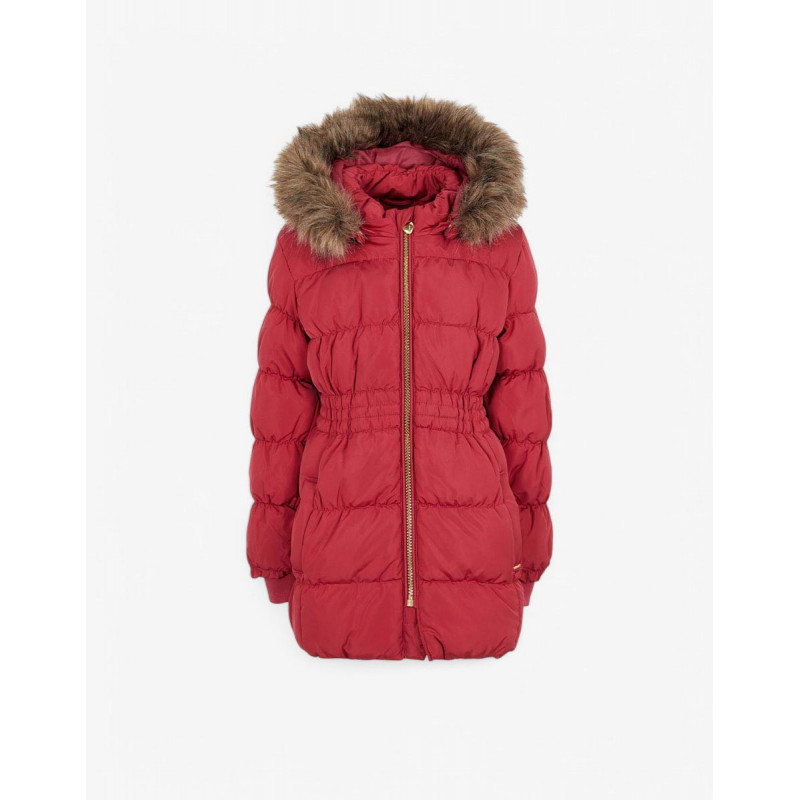 NAME IT Molly Long Down Jacket Cerise